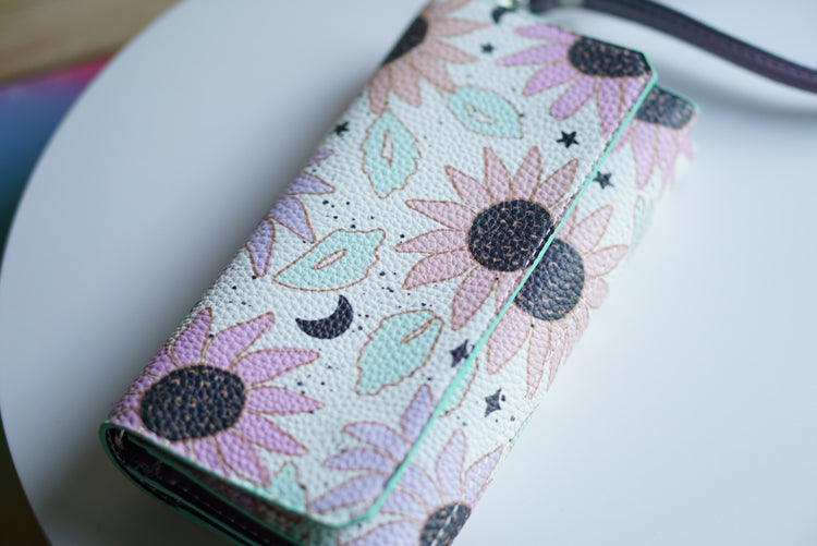 Pastel Floral Triskele Wallet