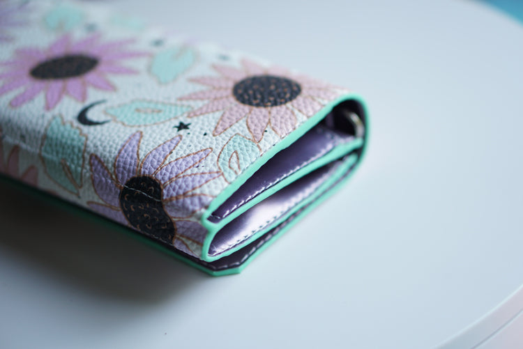 Pastel Floral Triskele Wallet