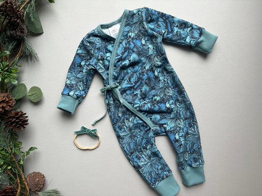 9m wrap romper with bow